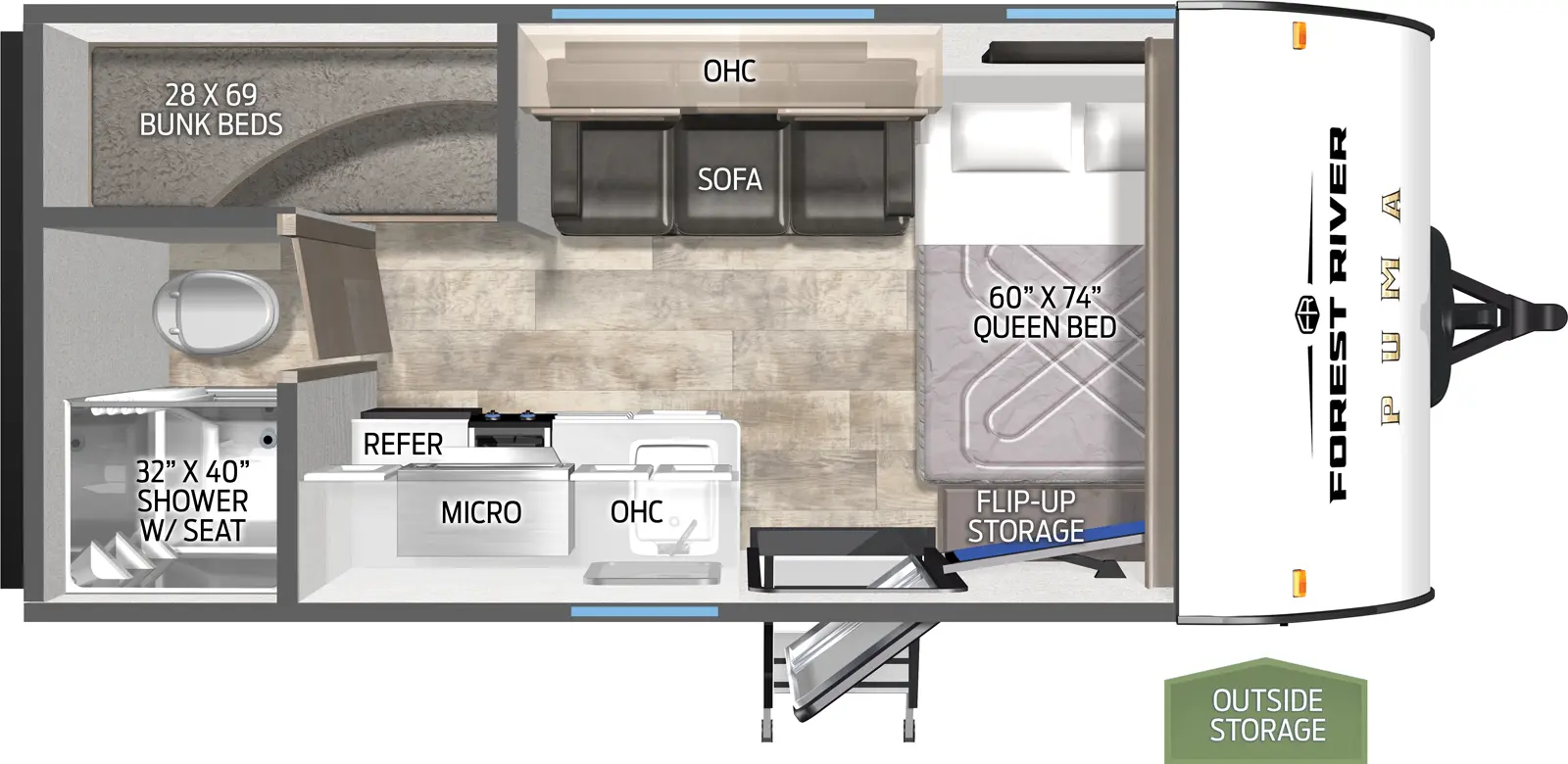 Puma Camping Edition 16BHCE Floorplan